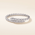 White Serpenti Pavé Diamonds Wrap Bracelet